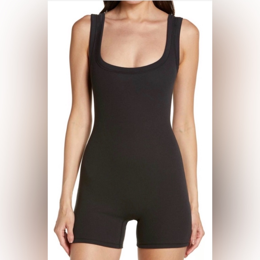 SKIMS Cotton Rib Onesie - Soot